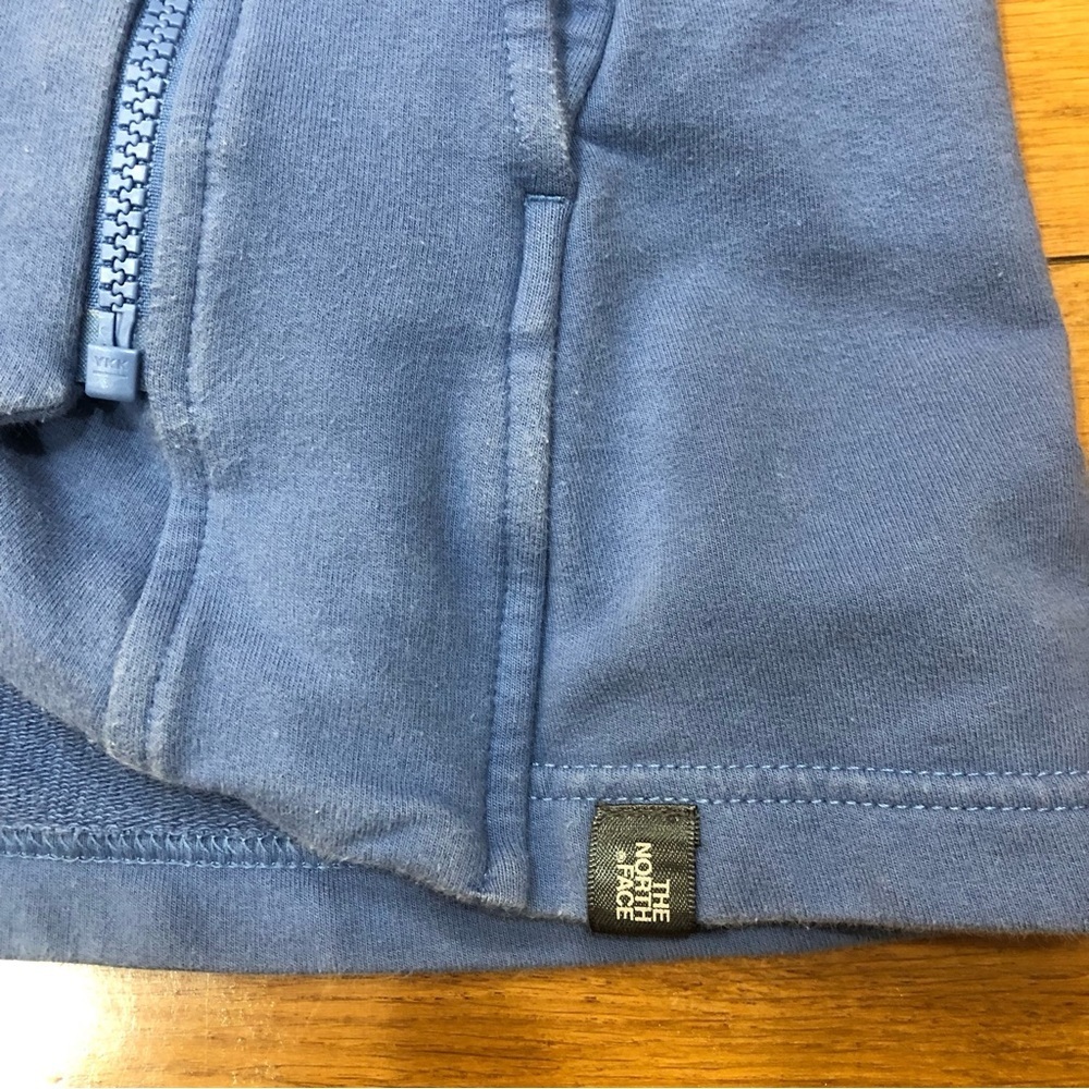 The North Face Women's Asymmetrical Long Sleeve Zip Front Blue Jacket Size L - Picture 6 of 7